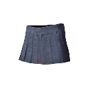 Pants | Pleated Mini-Skirt (Blue)